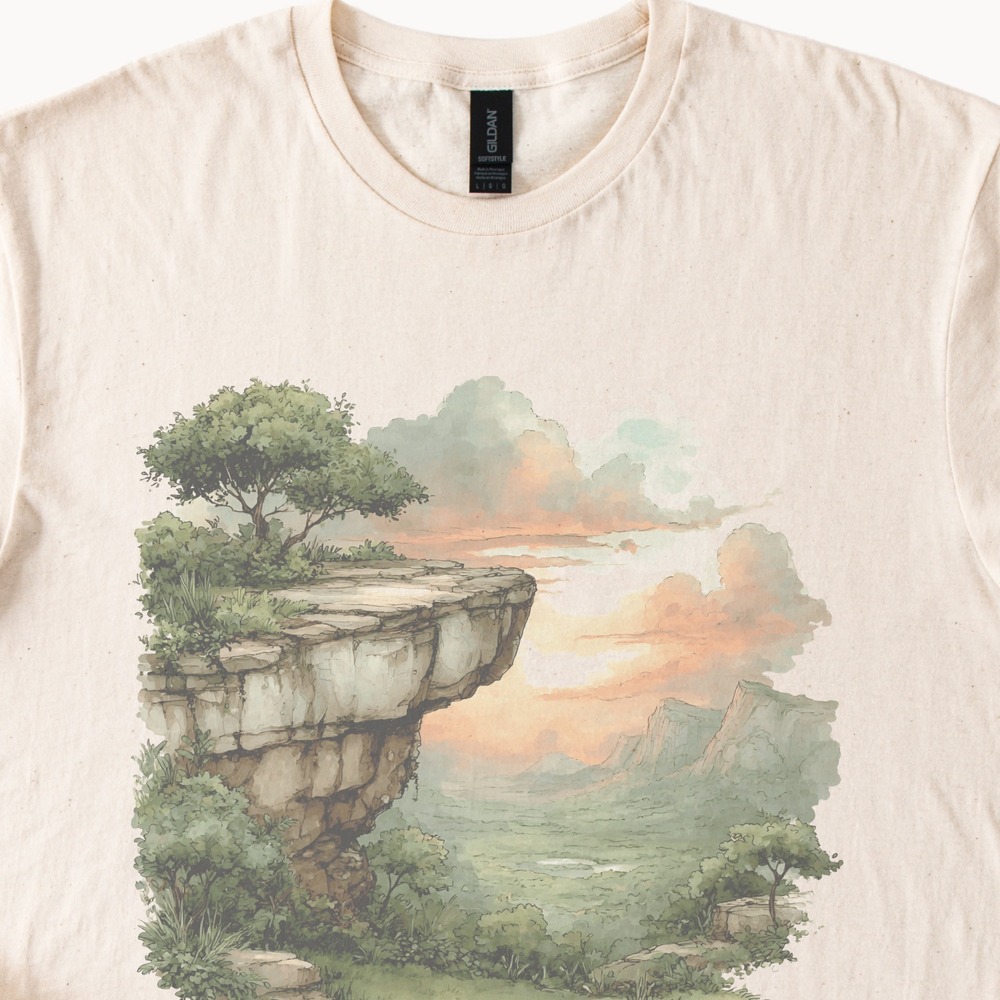Boho Watercolor Cliff Tee